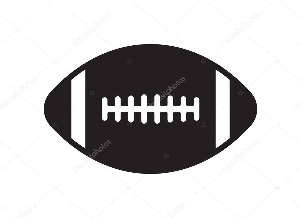 Vector illustration of the American football ball