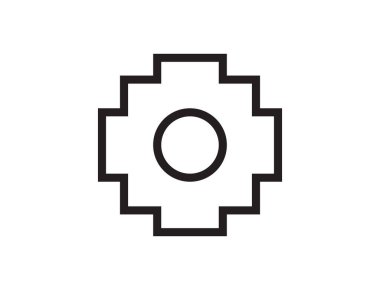 Vector illustration of the chakana Inca symbol clipart