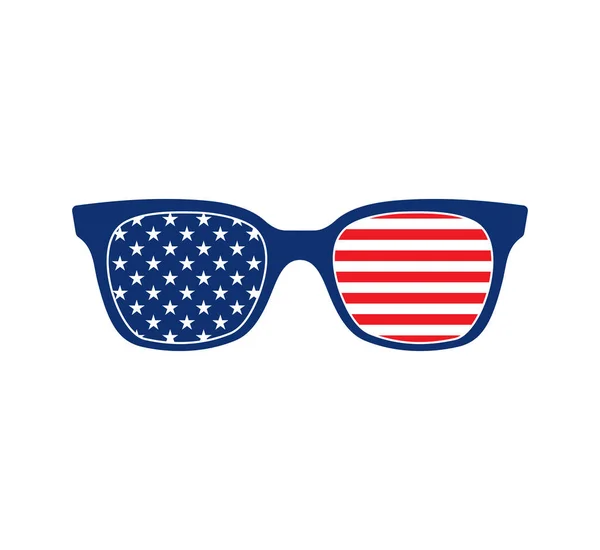 アメリカのサングラスのベクトルイラスト — ストックベクタ