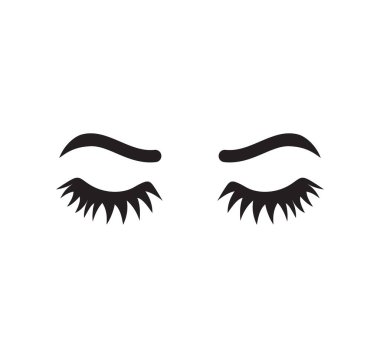 Kirpiklerin vektör illüstrasyonu