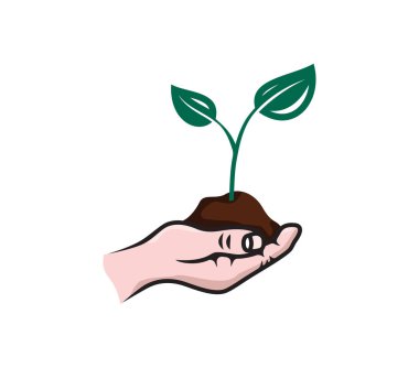 El konseptinde bitkinin vektör illüstrasyonu