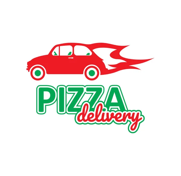 Vektorgrafik Der Pizzalieferung — Stockvektor