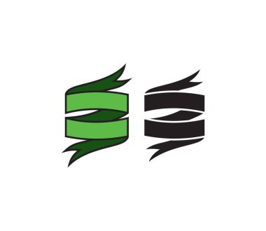 Sancak kurdelelerinin vektör illüstrasyonu