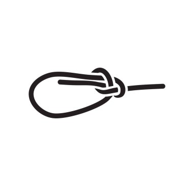 Halat düğümünün vektör illüstrasyonu