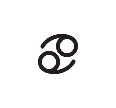 Kanser burcunun vektör çizimi