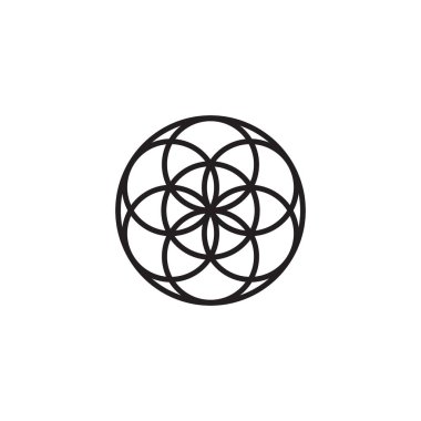 Yaşam sembolünün vektör illüstrasyonu