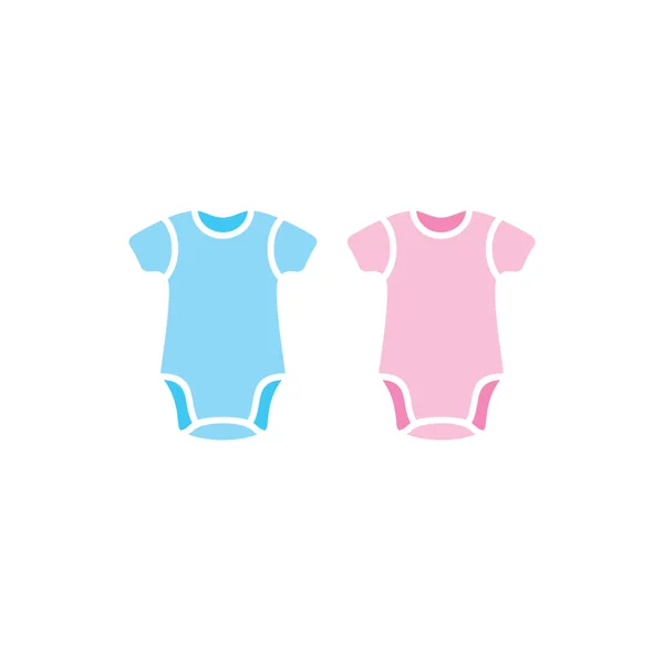 Vector Illustratie Van Baby Body Suit Onesie — Stockvector