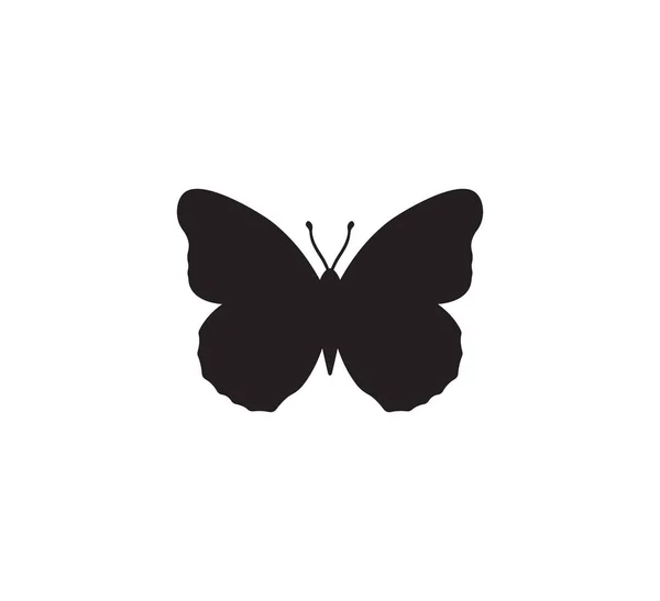 Vektorillustration Der Schmetterlingssilhouette — Stockvektor