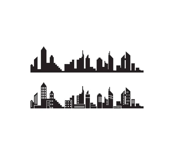 Vector Illustration City Skyline — Stock Vector