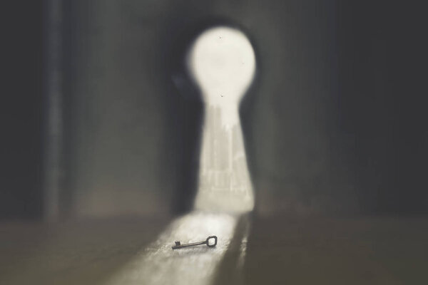 ключ, который может открыть дверь, концептуальное фото о решении проблем
