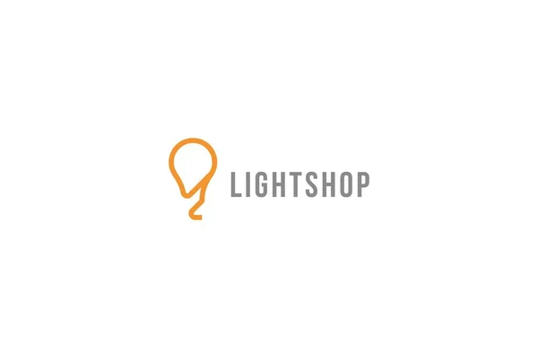 Template Logo Design Für Lightsop — Stockvektor