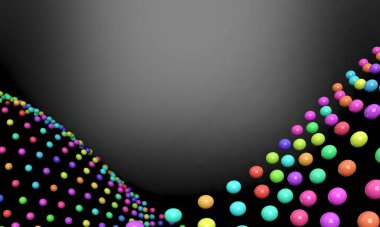 Soyut geometrik şekiller. Soyut duvar kağıdı. Dinamik duvar kağıdı. Modern kapak tasarımı. 3B illüstrasyon.