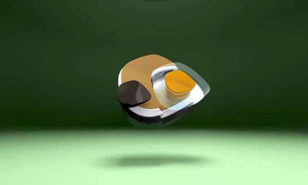 Soyut geometrik şekiller. Soyut duvar kağıdı. Dinamik duvar kağıdı. Modern kapak tasarımı. 3B illüstrasyon.
