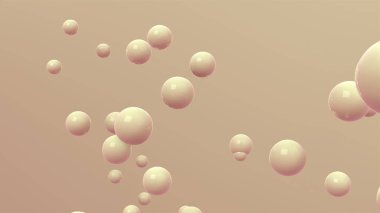 Parlak yüzen kabarcıklarla arka plan 3D görüntüleme. Soyut duvar kağıdı. Dinamik duvar kağıdı. Modern kapak tasarımı. 3B illüstrasyon.