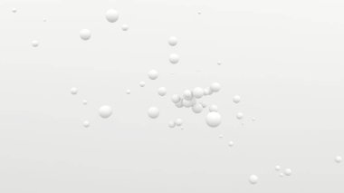 Arkaplanda yüzen kabarcıklar oluşturuluyor. Soyut duvar kağıdı. Dinamik duvar kağıdı. Modern kapak tasarımı. 3B illüstrasyon.
