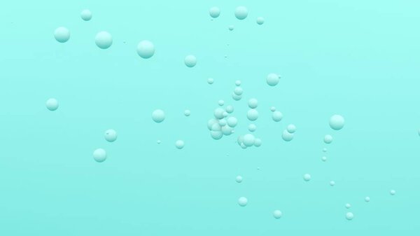 3D рендеринг картины мяты шары. Абстрактные обои и фон. Динамичные обои. Современный дизайн обложки. Рекламный баннер или шаблон брошюры. 3D иллюстрация.