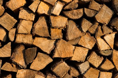 Odun yığını resmi dolduruyor