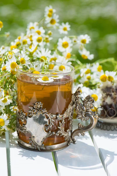 Kamillentee Einer Tasse — Stockfoto