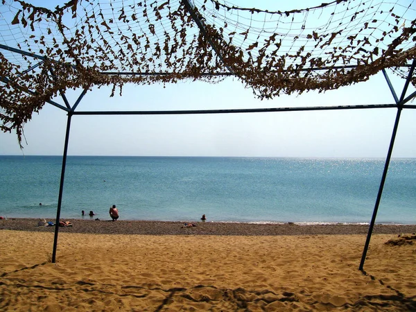 black sea abandoned beach in crimea