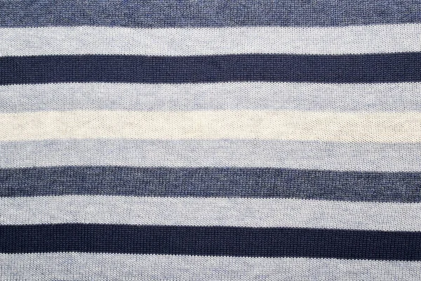 Background Texture Sweaters Fabric Blue White Stripes — Stock Photo, Image