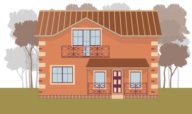 Evin vektör illüstrasyon simgesi