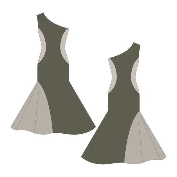 Vektorillustration Eines Isolierten Kleides — Stockvektor