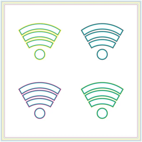 wifi sinyal vektör simgesi ayarlandı