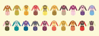 Elbiselerin vektör illüstrasyon simgesi
