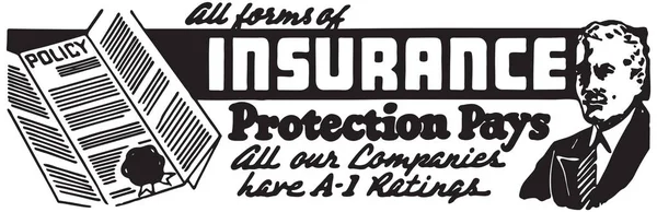 Toutes les formes d'assurance — Image vectorielle