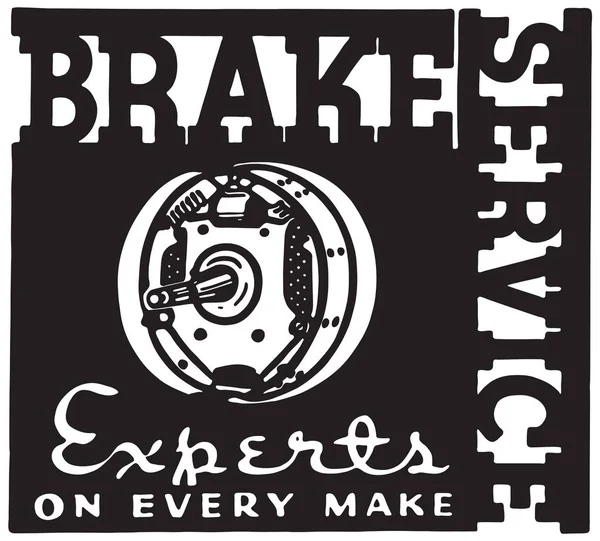 Brake Service — Stock Vector