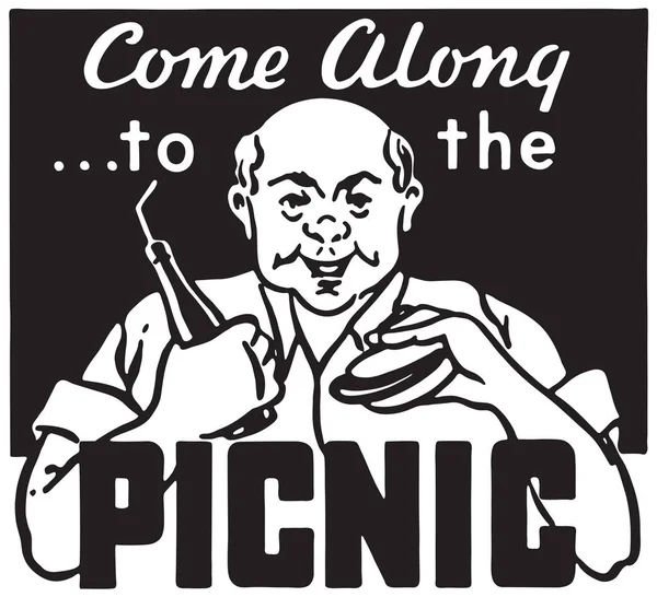 Come To The Picnic — Stock Vector