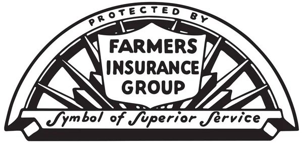 Groupe d'assurance des agriculteurs — Image vectorielle