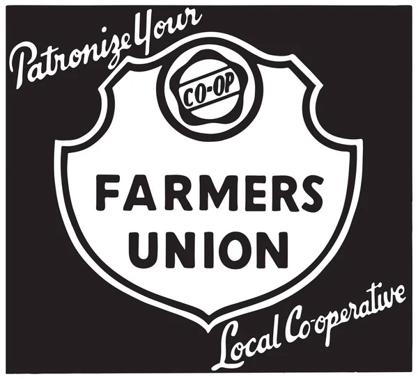Unión de agricultores — Vector de stock