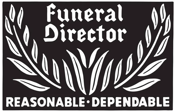 Diretor Funeral 2 — Vetor de Stock