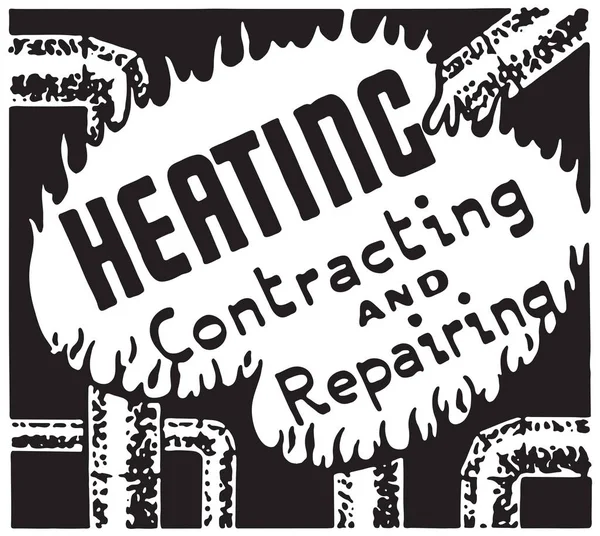 Heating Contracting — Stock Vector