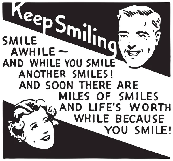 Gardez le sourire 3 — Image vectorielle