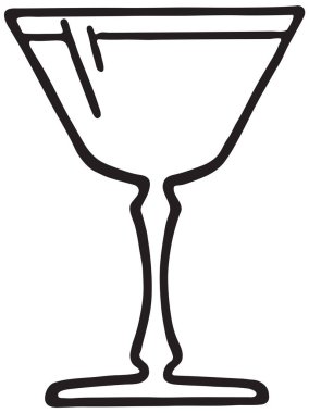 Martini bardağı.