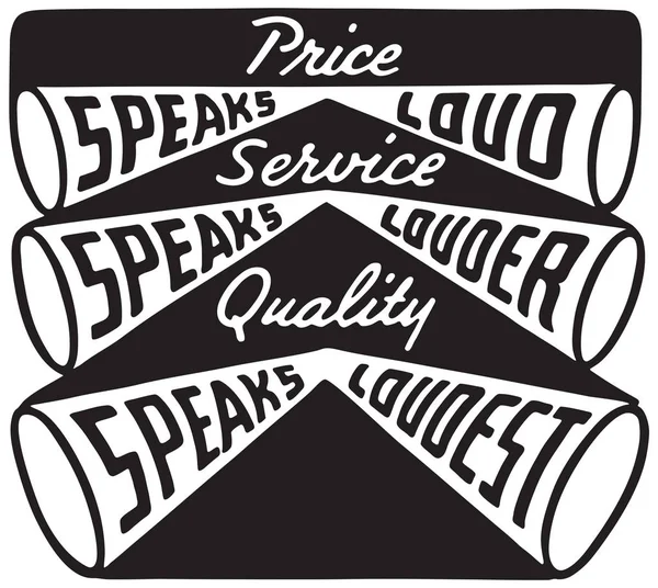 Price Service Quality — Stock Vector