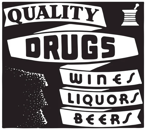 Drogas de calidad — Archivo Imágenes Vectoriales