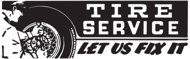 Tire Service 2 clipart