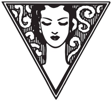 Üçgen motif kadın