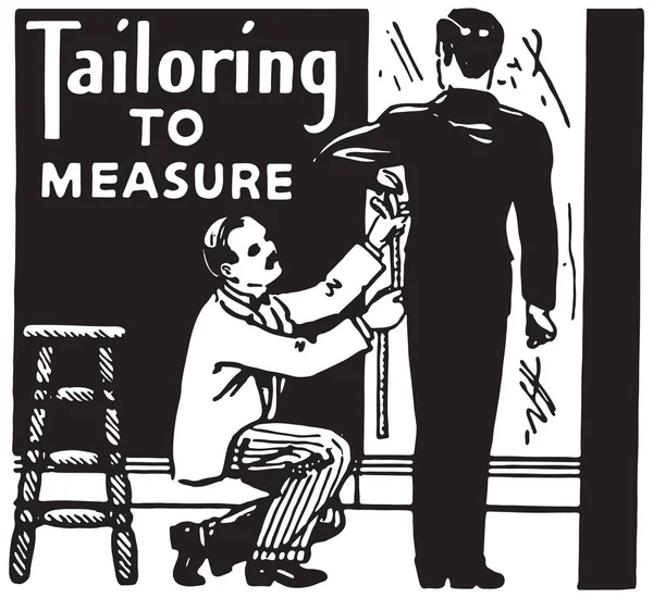 Tailoring To Measure — Stock Vector