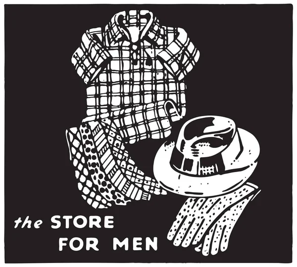 Il negozio per gli uomini 4 — Vettoriale Stock