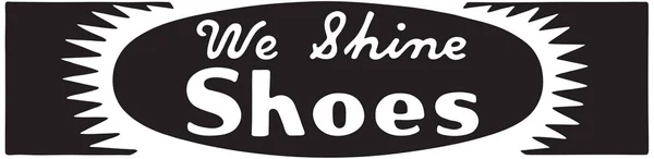 We Shine schoenen — Stockvector