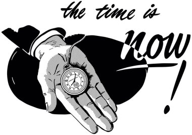 The Time Is Now clipart