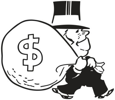 Büyük çanta dolusu para