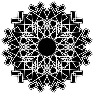 Mandala sanatı güçlü bir siyah bağbozumu tarzında yeni güncelleme