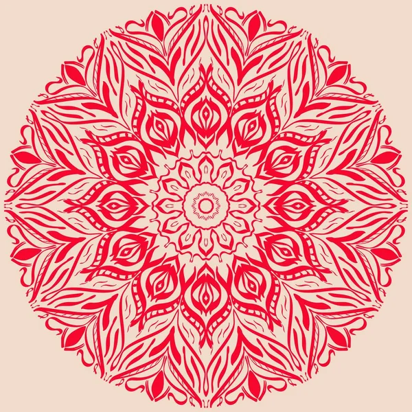 Ronde Gradiënt Mandala Witte Geïsoleerde Achtergrond Vector Hobo Mandala Groene — Stockvector