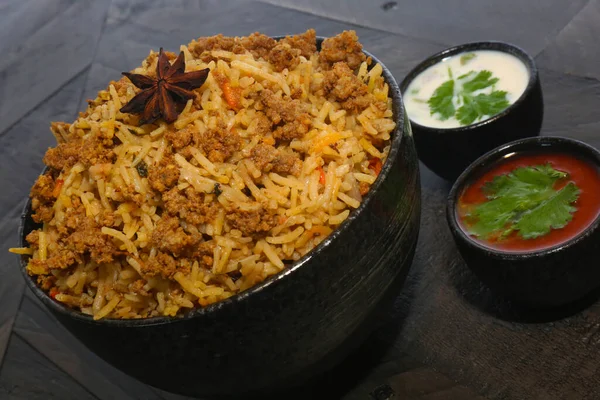 Mutton Kheema Dum Biryani