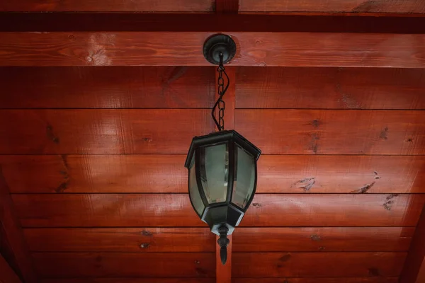 Stylized Lantern Background Red Ceiling — Stock Photo, Image